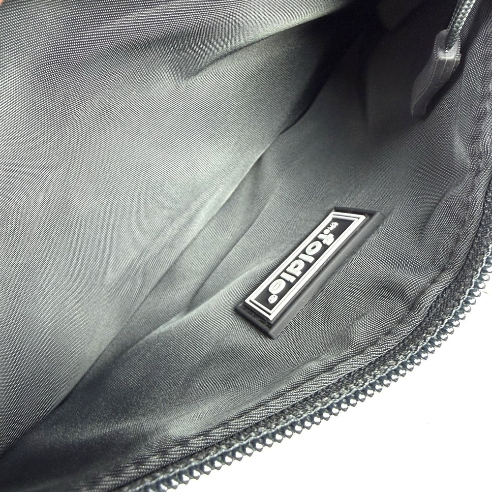 The Foldie Belt Bag Waist Pack Dark Gray Nylon Travel Crossbody RFID Brand New - Picture 4 of 10